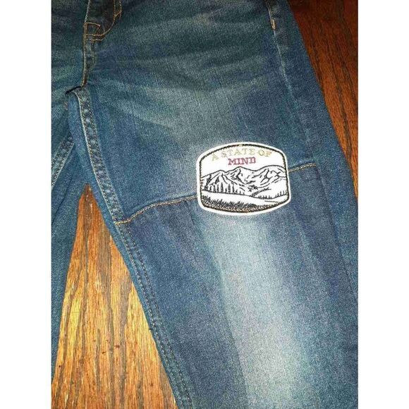 Boys 12 Reg Arizona Jean Company Straight Leg Adjustable Waist Denim Blue Jeans - Picture 4 of 4